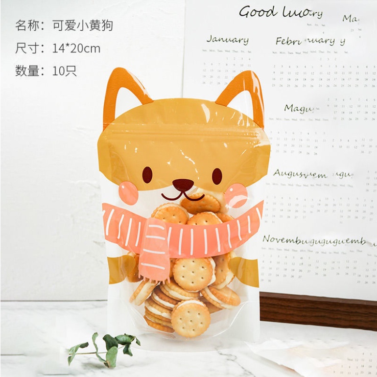 Túi zipper cookie/nougat 3D