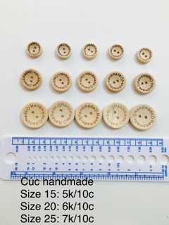 Túi 10c cúc gỗ các loại
