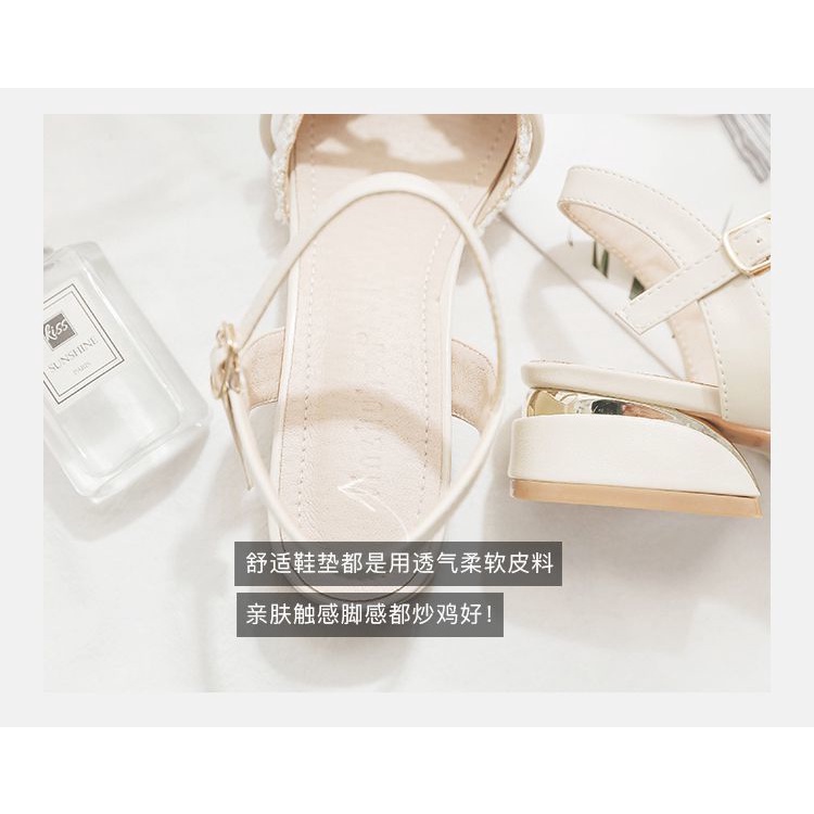 Giày Sandal Đế Phẳng Không Cần Đóng Lỗ Thời Trang Mùa Hè 2022