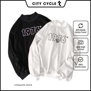 Áo Sweater 1976 City Cycle áo nỉ cổ cao in hình siêu đẹp hot trend 2020