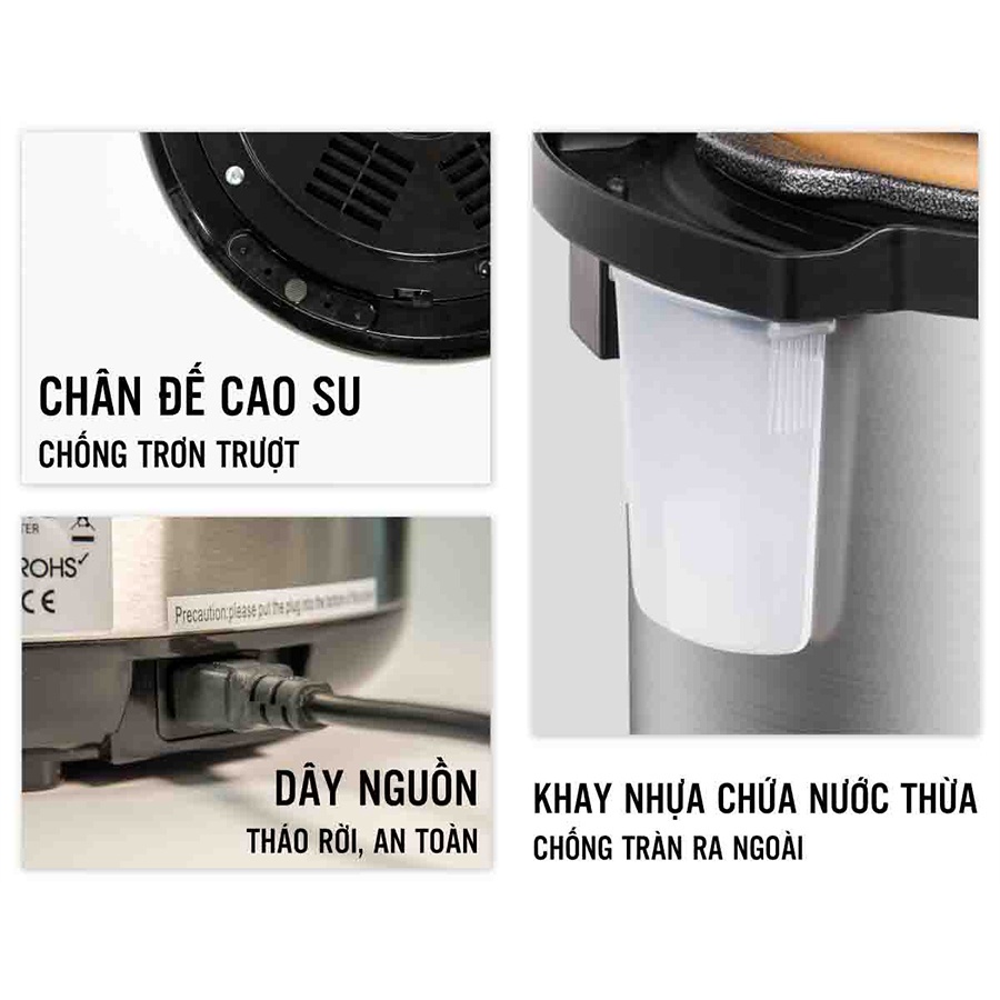Nồi áp suất điện đa năng Masuto 6L LG-06A phím điều khiển tiếng Việt công nghệ Nhật Bản