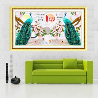 TRANH ĐÍNH ĐÁ CHỮ NHẪN LG-1842 KÍCH THƯỚC 120x60CM