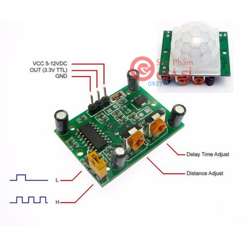 Cảm Biến Thân Nhiệt Chuyển Động PIR HC-SR501 ❤️freeship❤️
