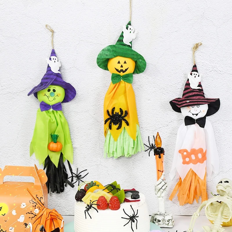 Búp Bê Ma Quỷ Bí Ngô Có Dây Treo Dùng Để Trang Trí Tiệc Halloween