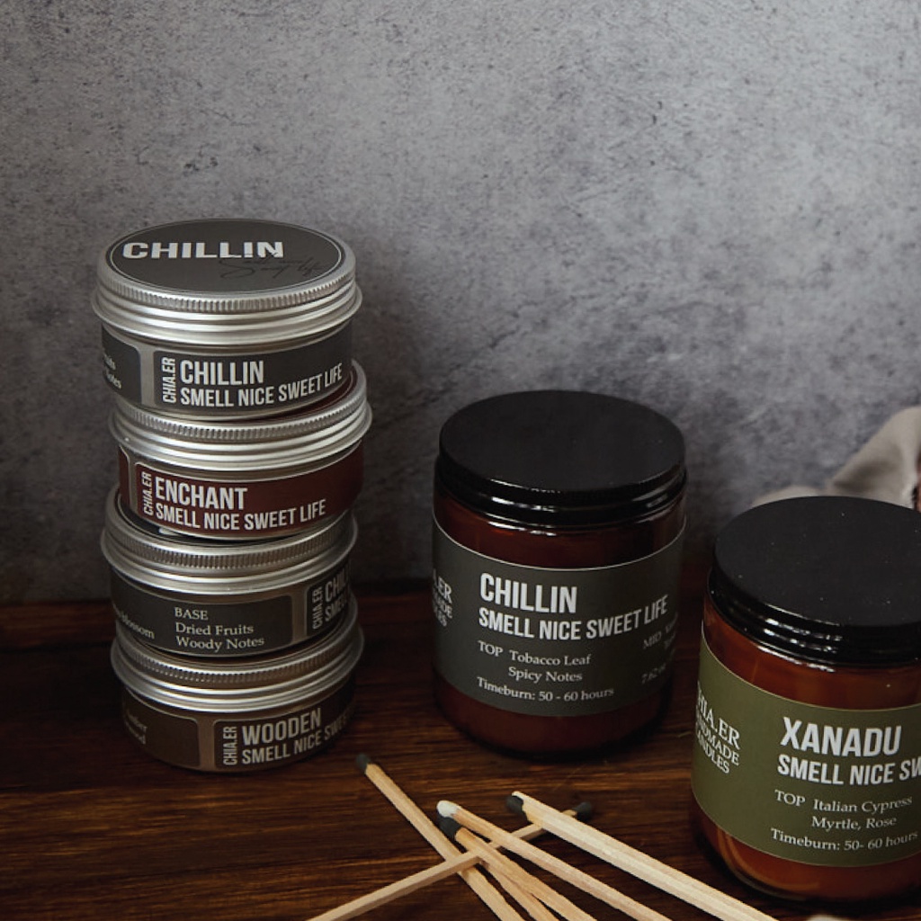 Nến thơm hương Chillin ngọt ấm 216g CHIA CANDLES