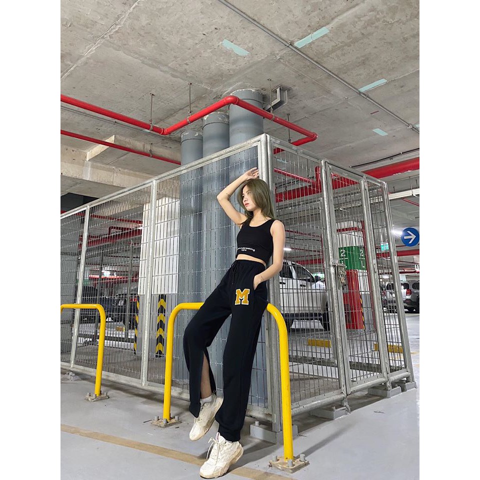 Quần Jogger Phản Quang Đen Túi Hộp Thể Thao Đen Poly 2 Da 4 Chiều Dày Dặn Cao Cấp Uni Store | BigBuy360 - bigbuy360.vn