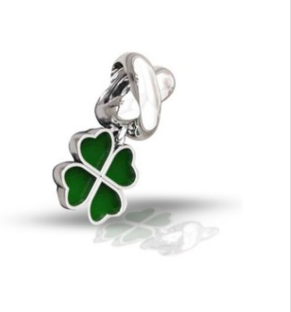 Charm Treo Cỏ 4 lá bạc s925