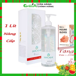 Tẩy Trang DERLADIE [ CHAI 1 LÍT] Cleansing Water Witch Hazel Nước Tẩy Trang Cây Phỉ Đầu Tiên Cho Mọi Loại Da Nhập Khẩu