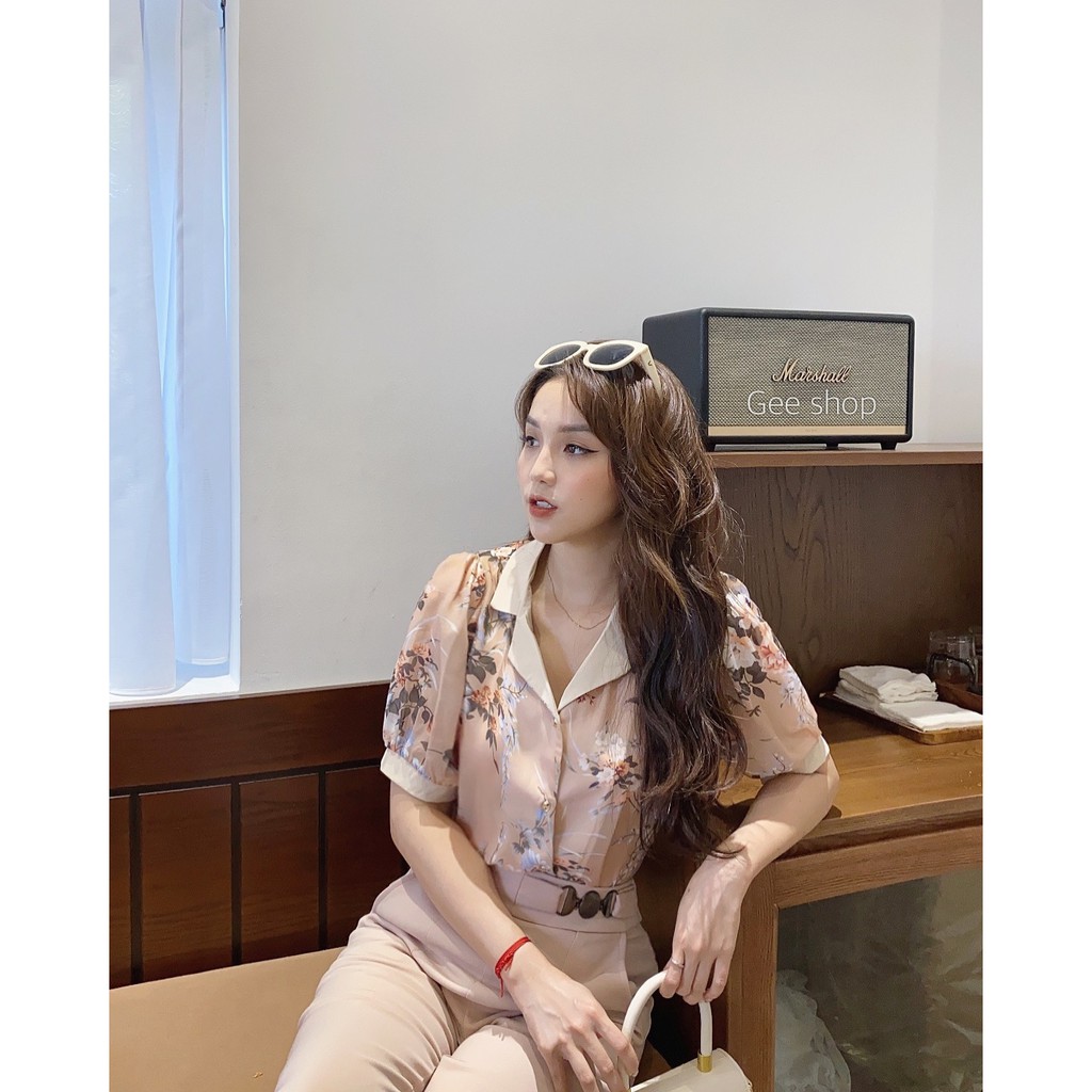 Sơ mi hoa cộc tay
