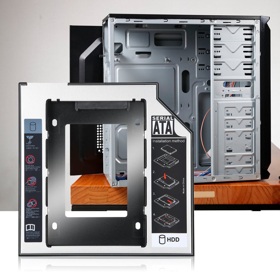 DVD Khay Đựng Ổ Cứng Sata 2nd Hdd Ssd 9.5mm | BigBuy360 - bigbuy360.vn