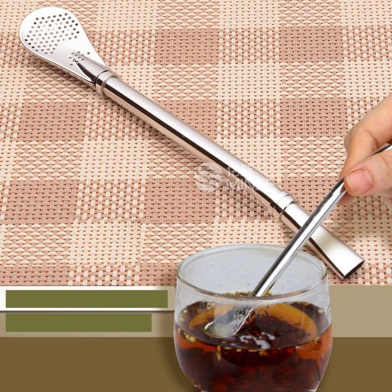 Ống hút kiêm muỗng inox,,,