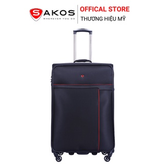 Vali Kéo Vải Du Lịch SAKOS PLATINUM 7 - Size (28inch)/ Ký Gửi (Đại) - Khóa TSA - Chống Thấm, Trượt Nước