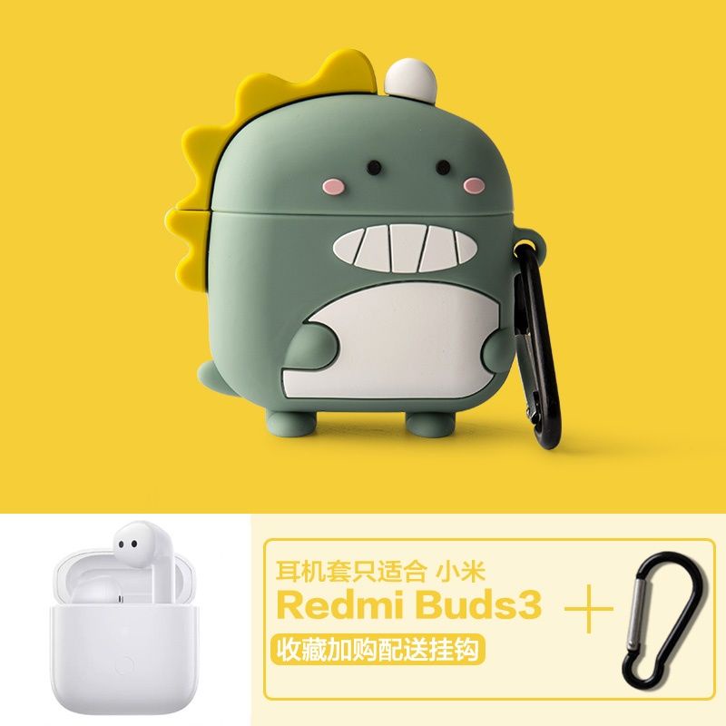 Vỏ Bảo Vệ Hộp Sạc Tai Nghe Redmi Buds 3 Mềm Hình Sesame Street & Goku