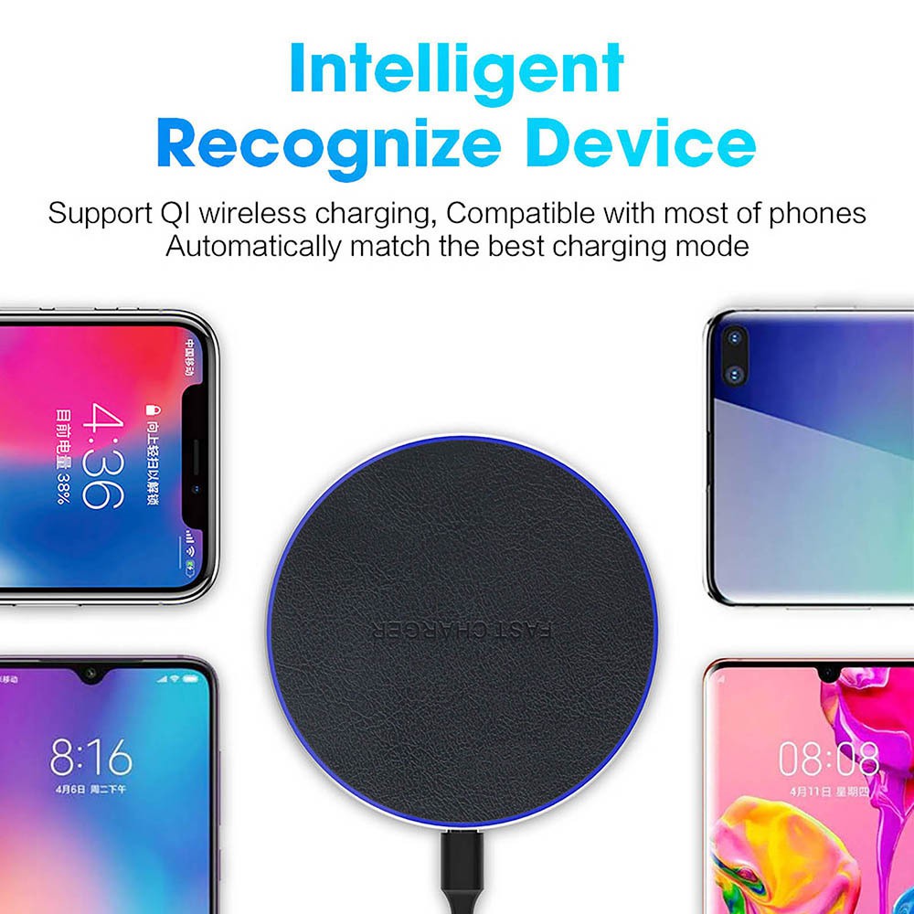 Bộ Sạc Không Dây 30w Qi Cho Xiaomi Mi 9 Pro Iphone 12 X Xs Max Xr 8 Plus Em