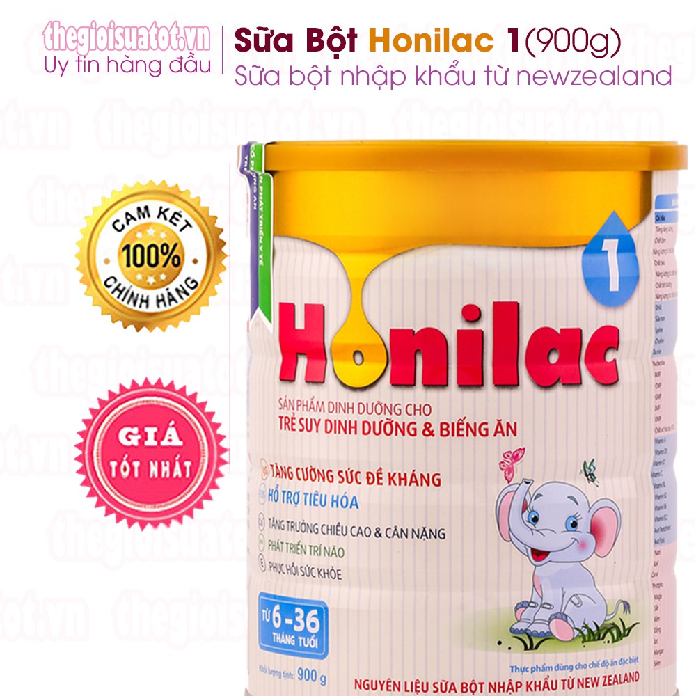 Sữa bột Honilac số 1 - 900g - bổ sung dinh dưỡng cho trẻ