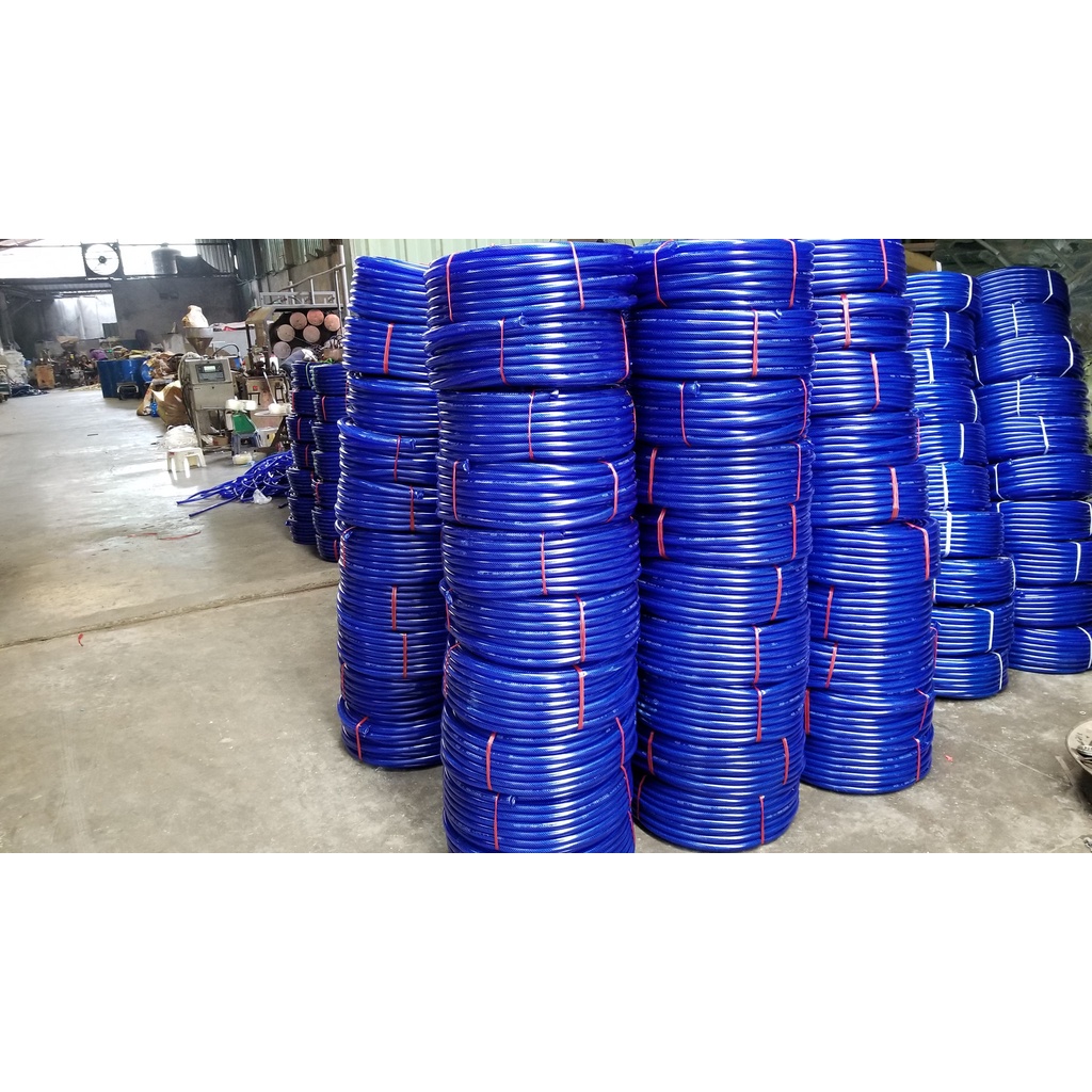 Ống nhựa mềm lưới dẻo xanh dương phi 16,18,20,25,30,35mm dùng cho tưới nước sân vườn giá rẻ nhất giá 3m