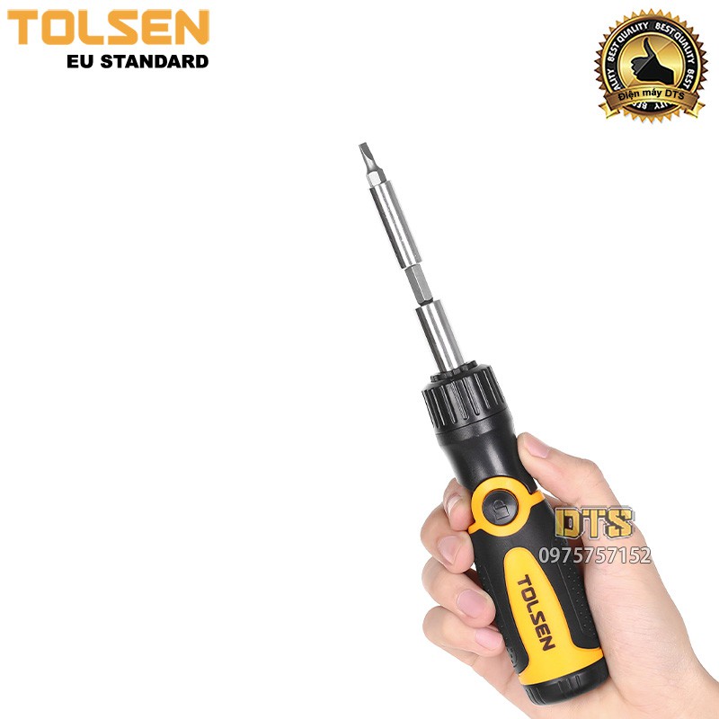 Bộ tua vít đa năng tự động 14 trong 1 TOLSEN quay góc 180 độ - Tiêu chuẩn xuất khẩu Châu Âu