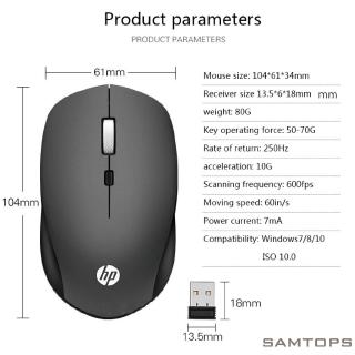 hp S1000 Plus Chuột chơi game không dây USB Silent