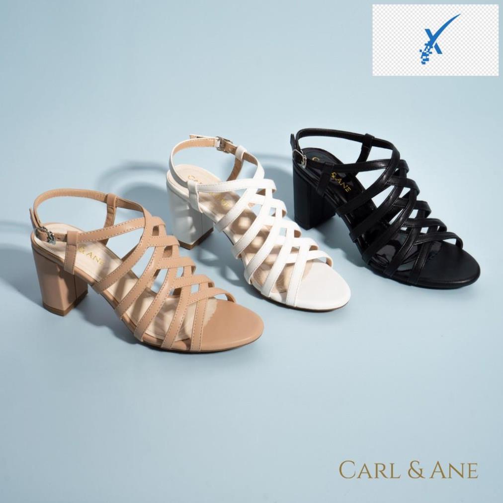 🖐️ Carl & Ane - Sandal cao gót nữ kiểu dáng chiến binh thời trang màu kem _ CS001 🖐️