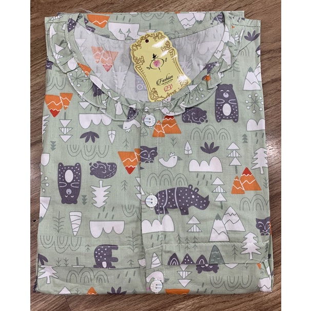 [SIZE 40-80KG] Đồ bộ bầu và cho bé ty có khóa cho bé ty vải cotton cao cấp thoáng mát có lưng thun điều chỉnh