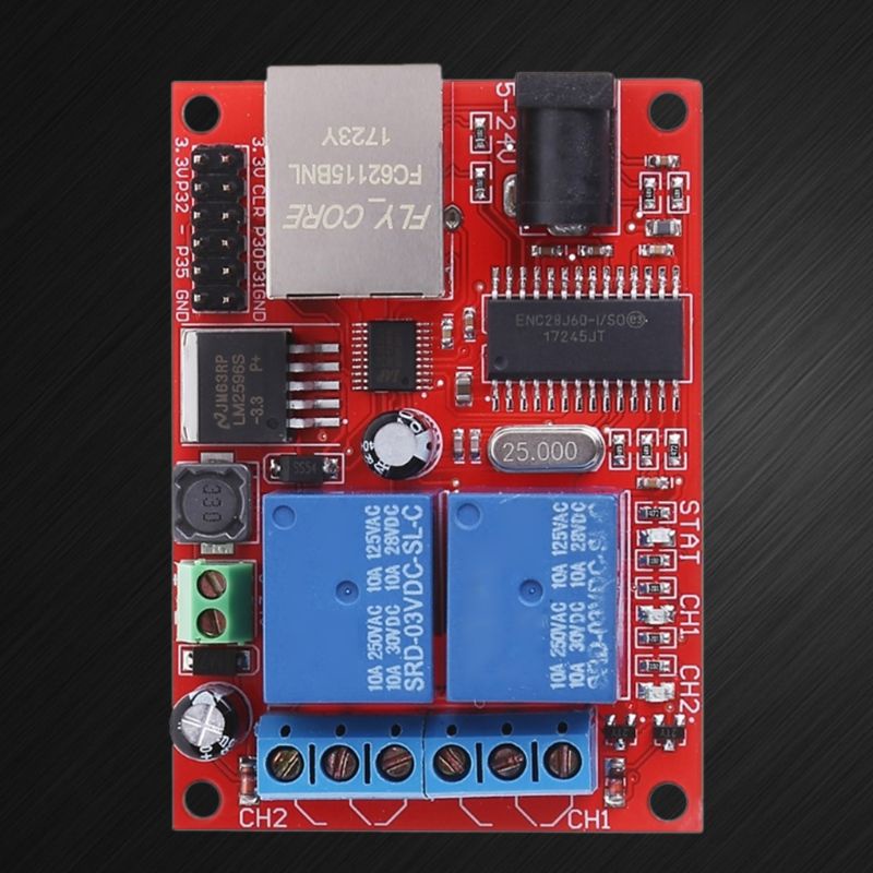✿ Mô Đun Rơ Le Ethernet 2 Chiều TCP / UDP Chuyên Dụng Chất Lượng Cao
