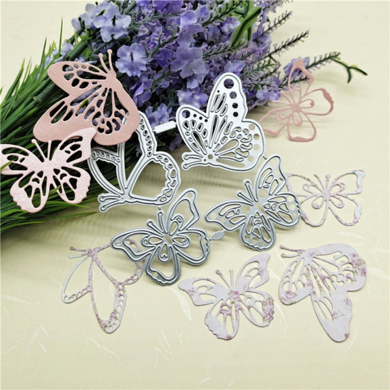 Khuôn kim loại cắt giấy hình bướm trang trí sổ tay