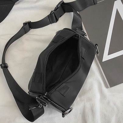 HeyMister - Túi đeo chéo hình trụ vải Oxford chống nước cá tính HeyMister Unisex HM15