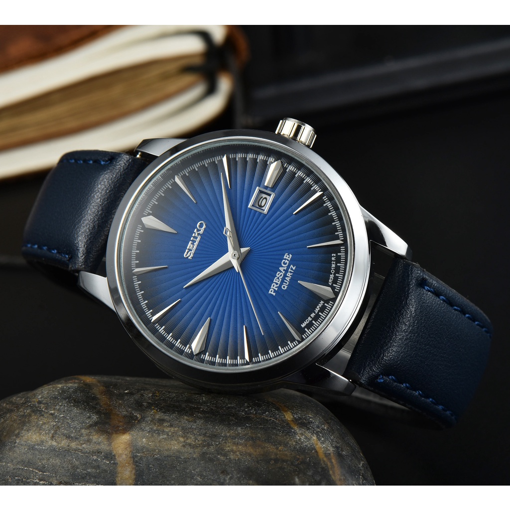 Đồng Hồ Seiko Dây Da Thời Trang Sang Trọng Cho Nam