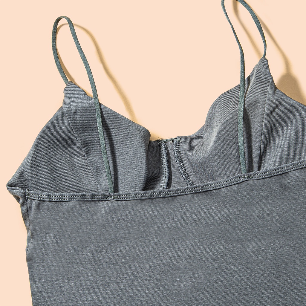 Áo Hai Dây BECHIPI Cotton Mút Mỏng Khoét Sâu AL1829