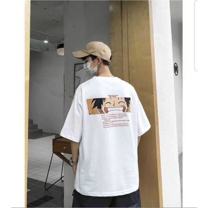 Áo thun Unisex Nam nữ Tay lỡ Phông Rộng in hình Lufy | BigBuy360 - bigbuy360.vn