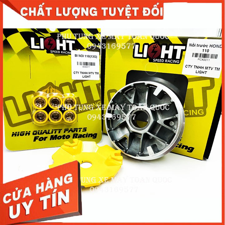 FULL BỘ NỒI TRƯỚC HONDA 110 VÀ BI NỒI 110 13G LIGHT DÀNH CHO VISION 110 ,AB 110...( BAO ĐỔI TRẢ )