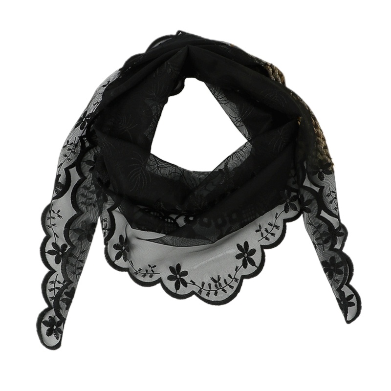 Khăn Trùm Đầu Họa Tiết Ren Hoa Thời Trang Mùa Hè Cho Nữ