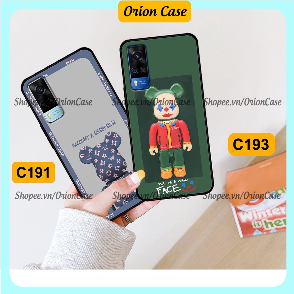 Ốp lưng Vivo Y51 2020 - Y53s - Y72 5G in hình bearbrick 3D thời trang, cá tính. ốp chống sốc, bền đẹp