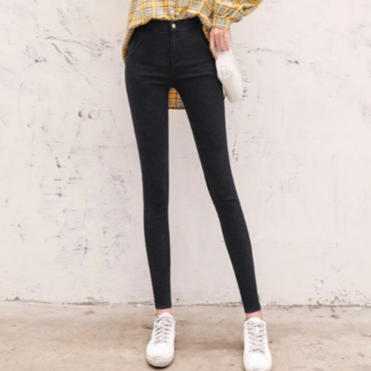 Quần skinny nữ cạp cao chất vải cao cấp dày dặn co giãn tốt - Hàng Loại 1 | BigBuy360 - bigbuy360.vn