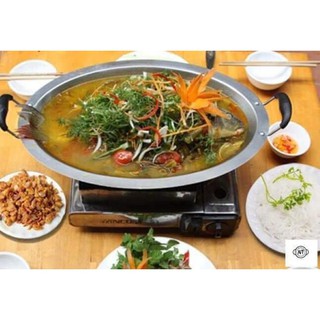 khay lẩu cá chép om dưa