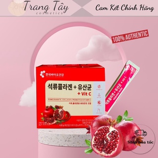 Bột collagen lựu đỏ hàn quốc mẫu mới hộp 30 gói x 2g