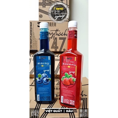 Siro đào dâu vải ổi urban barman 1747 —-