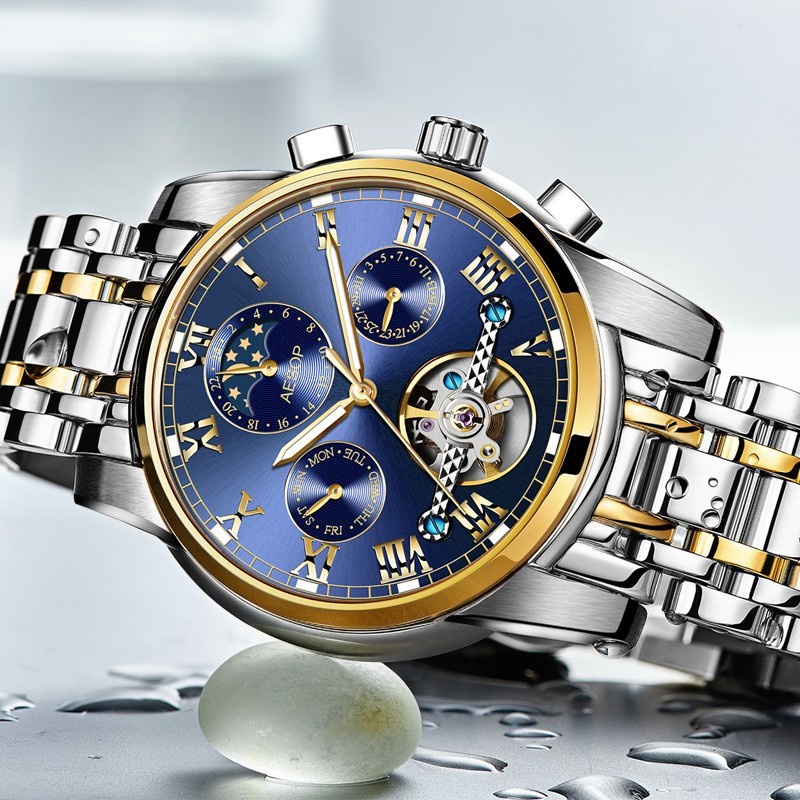 ĐỒNG HỒ CƠ NAM AUTOMATIC AESOP 2020 CAO CẤP FULL BOX ( TẶNG KÈM PHỤ KIỆN THÂU DÂY VÀ DÂY DA ) ĐỒNG HỒ CƠ CAO CẤP | BigBuy360 - bigbuy360.vn