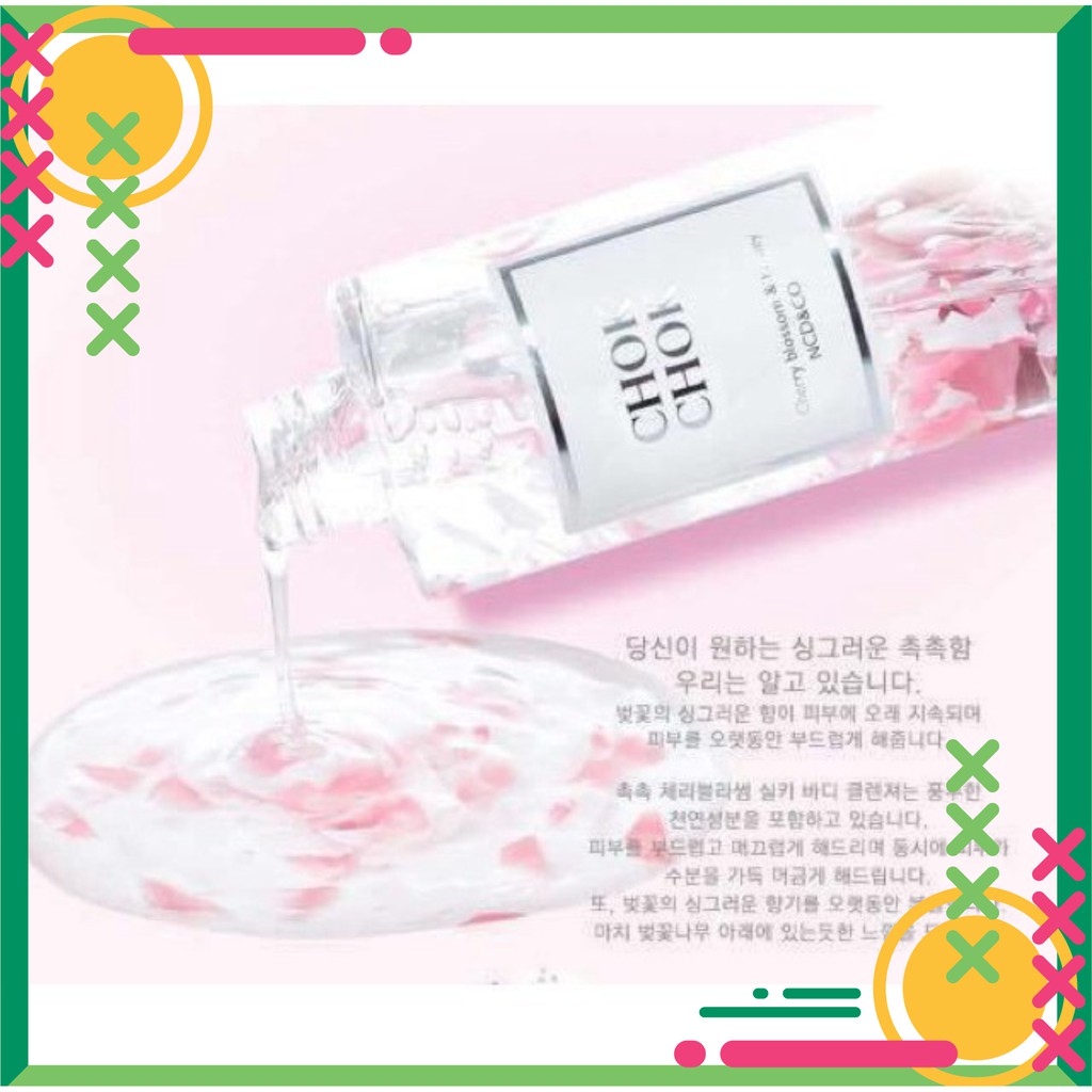 tuan29 Sữa tắm dưỡng ẩm sáng da Chok Chok Cherry Blossom & Honey 250ml tuan29