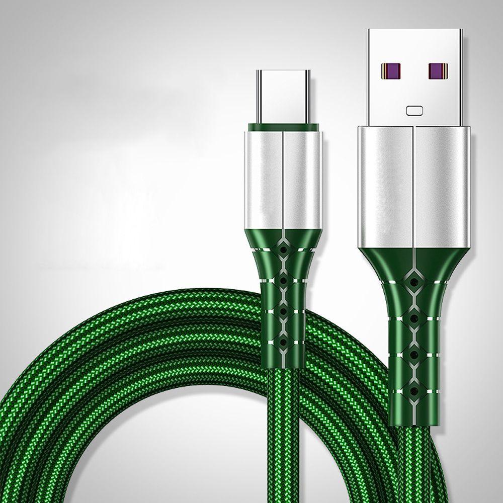Dây Cáp Sạc Nhanh USB Type C 5A 1M Bện Sợi Micro USB Cho Điện Thoại