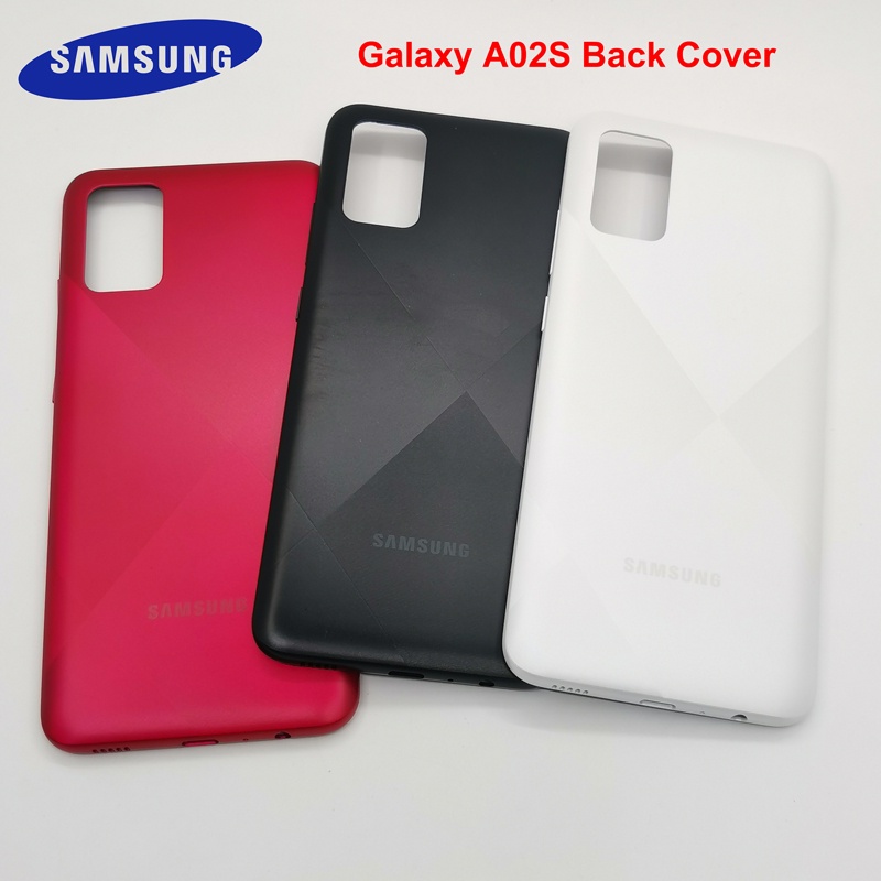 Ốp điện thoại Samsung Galaxy A02S Ốp điện thoại Pin Cửa Phía Sau Vỏ Thay Thế Cho Galaxy A02s Pin + M