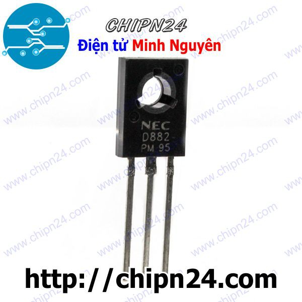 [10 CON] Transistor D882 TO-126 NPN 3A 40V (2SD882 882)