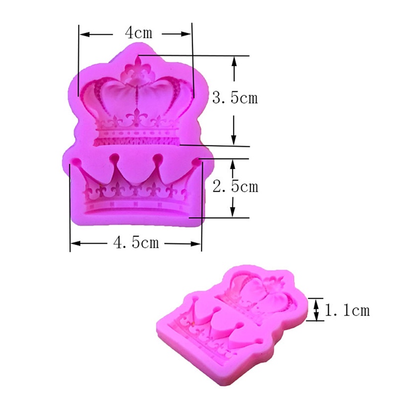 Khuôn Silicon Tạo Hình Vương Miện Công Chúa 3d Trang Trí Bánh Kem