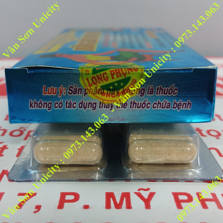 10 hộp Dưỡng Khớp Long Phụng viên nang (nhộng) trắng Đặng Hồng Phước vỉ 10 khuôn