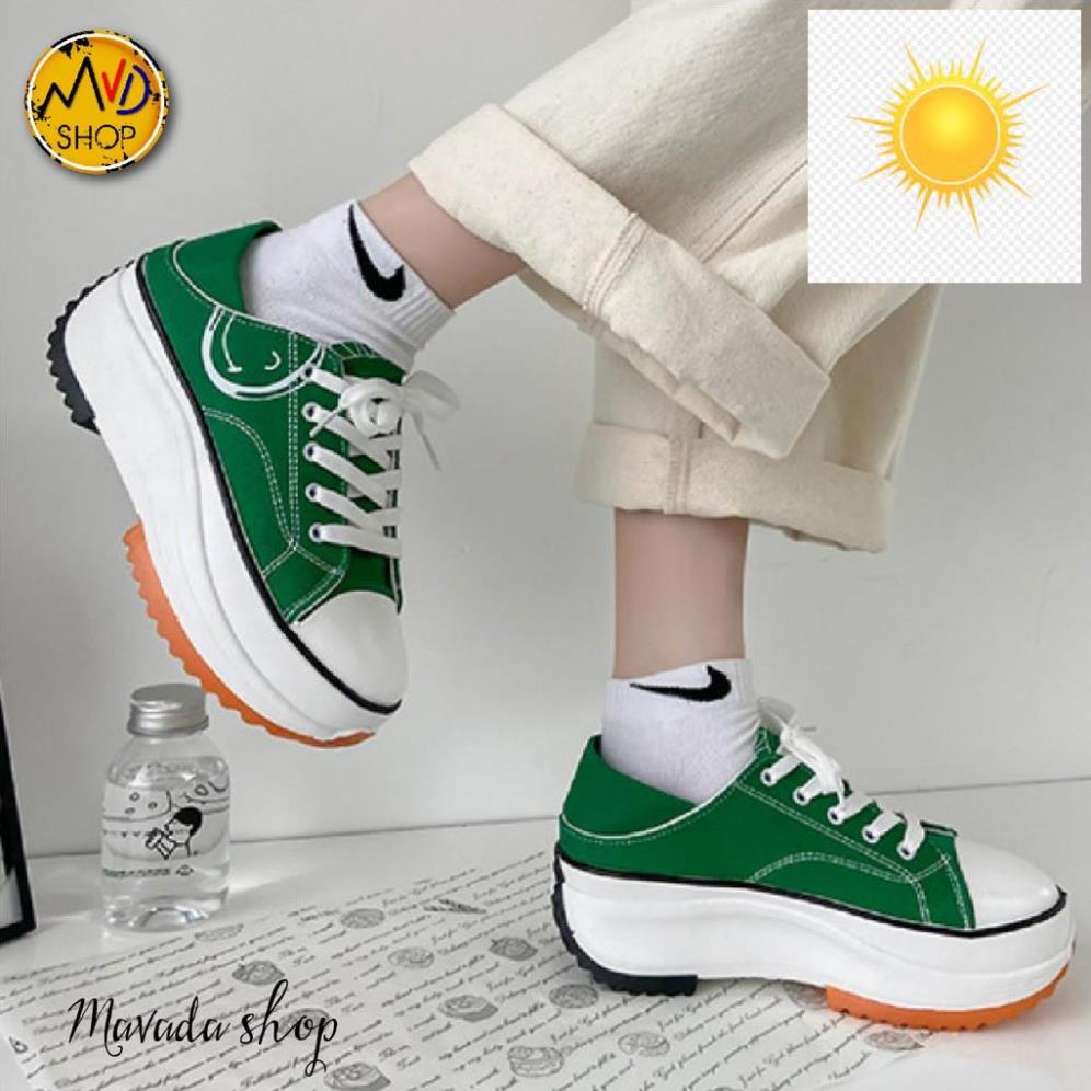 👢 Giày Thể Thao Nữ Cổ Thấp Độn Đế, Giày Đạp Gót đi được 2 kiểu hottrend 👢