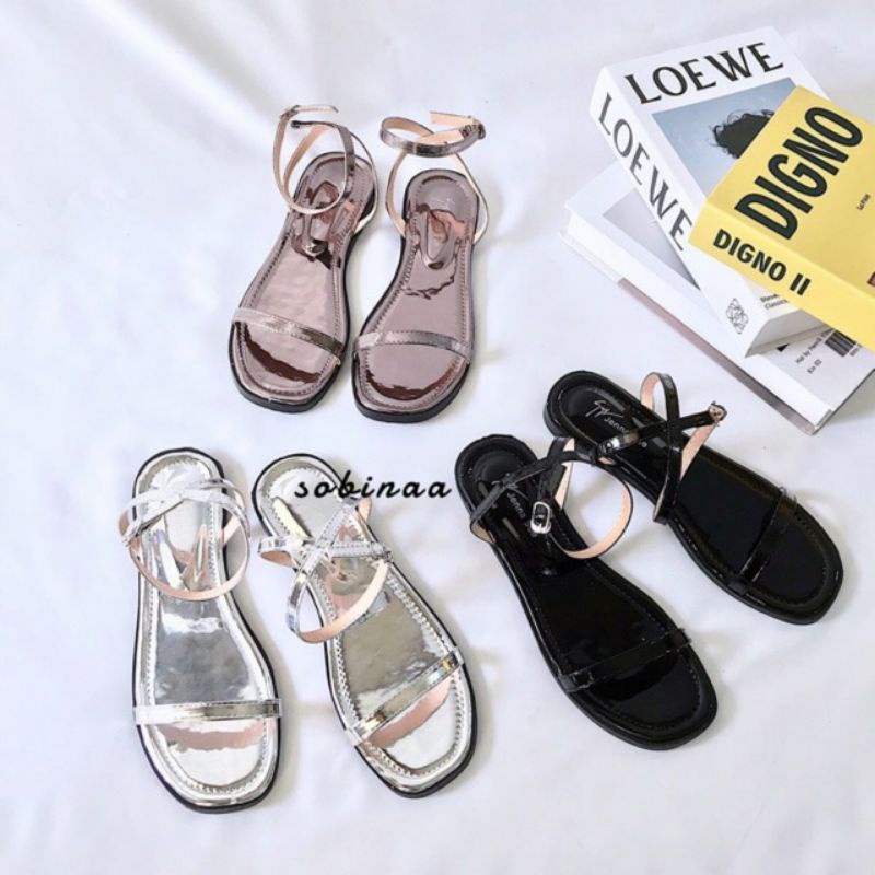 Sandal bệt học sinh quai mảnh siêu xinh