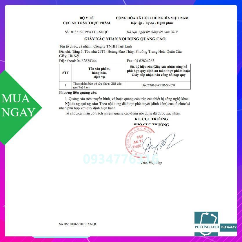Giải Độc Gan Tuệ Linh - Từ cà gai leo &amp; mật nhân – Giúp tăng cường chức năng gan, hạ men gan