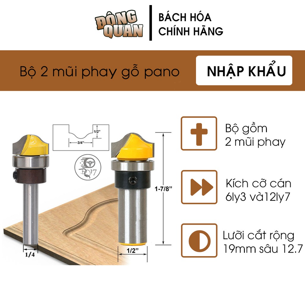 MŨI SOI CHỈ VÁN HUỲNH CỬA COS 6.3 VÀ 12.7, LÀM TỪ HỢP CHẤT SIÊU CỨNG