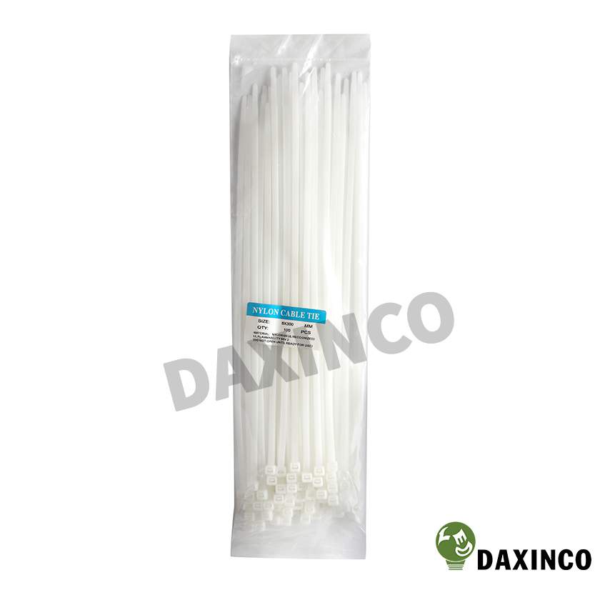 Dây rút, dây thít nhựa 8x300 (bịch 100 sợi)