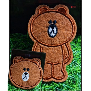 2 miếng sticker thêu ủi/patch ủi/logo/miếng dán hình gấu ms66628